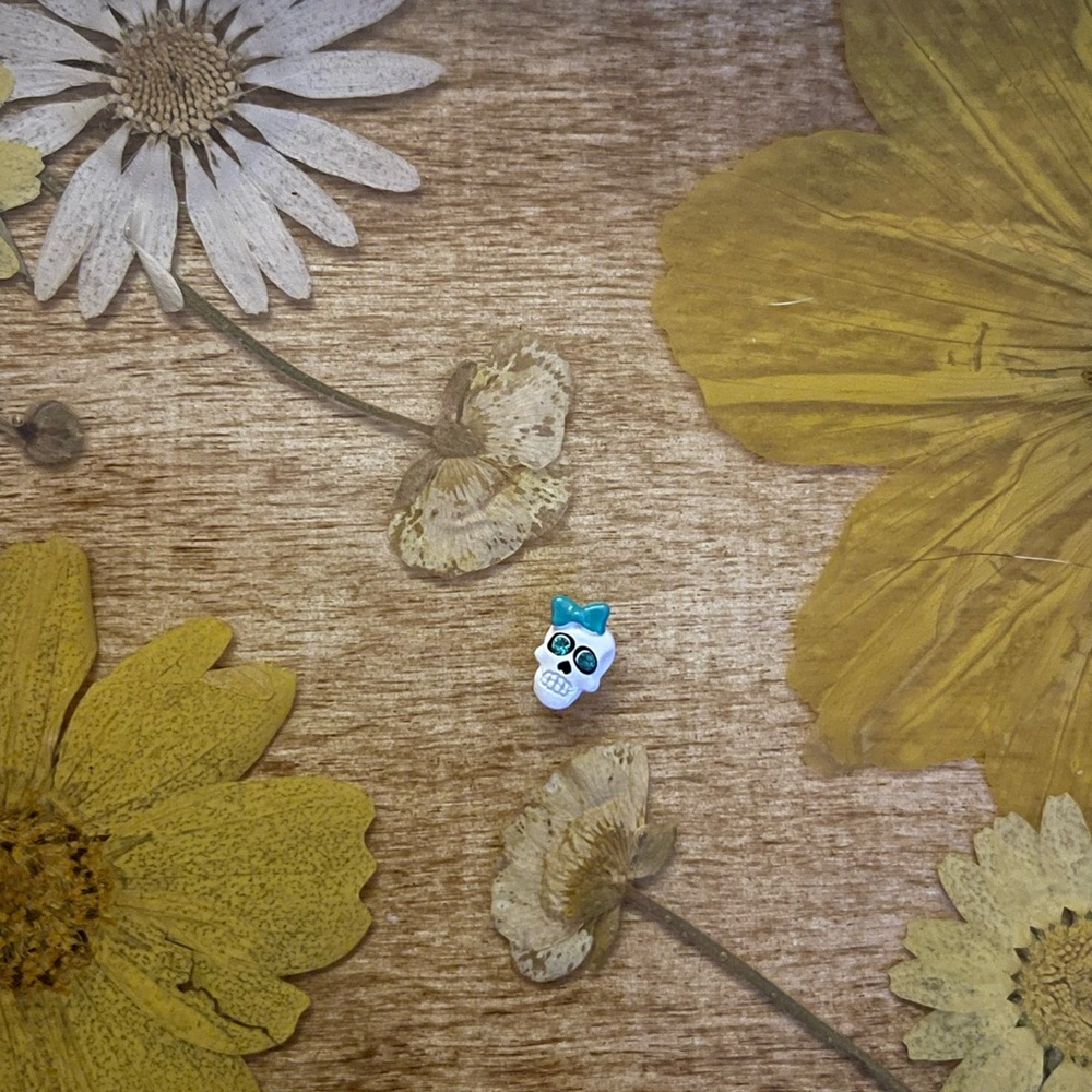 Origami Owl Sugar skull turquoise
